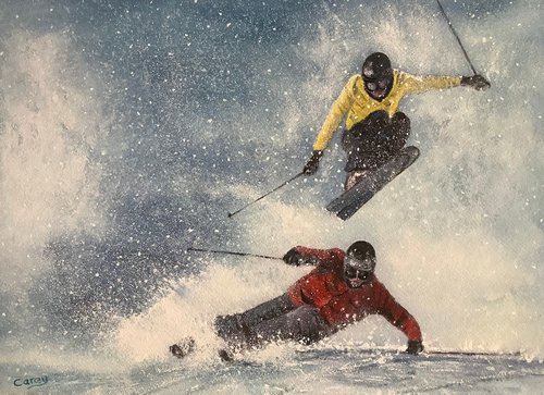 Skiers by Darren Carey