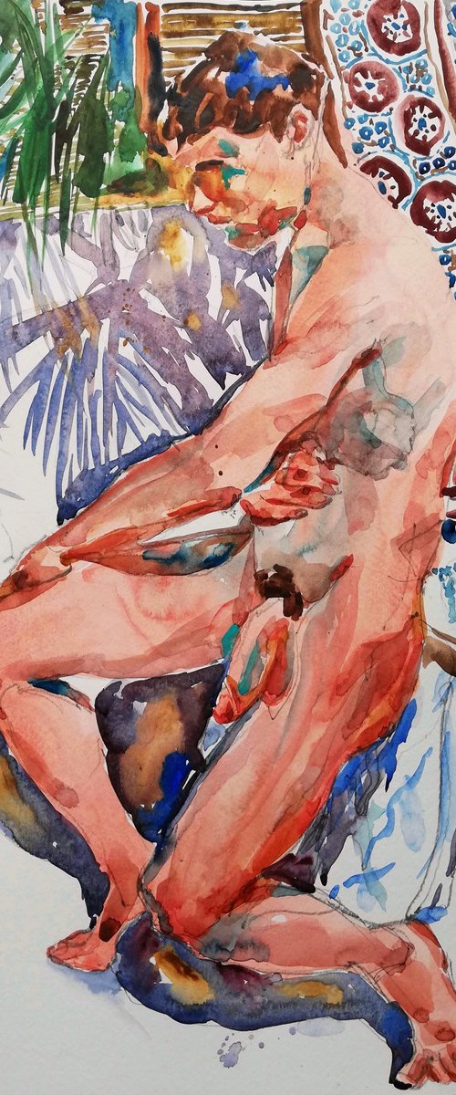 Male Nude in Sunlight by Jelena Djokic