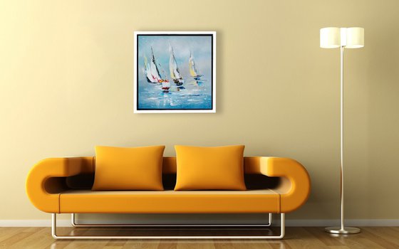 Sailing(framed 22,5"x22,5")