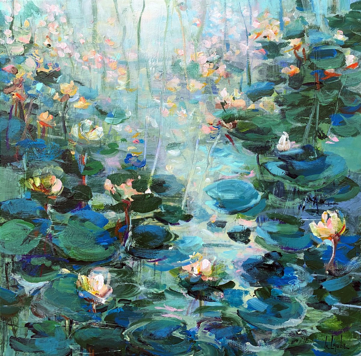 Lily pond by Irina Laube