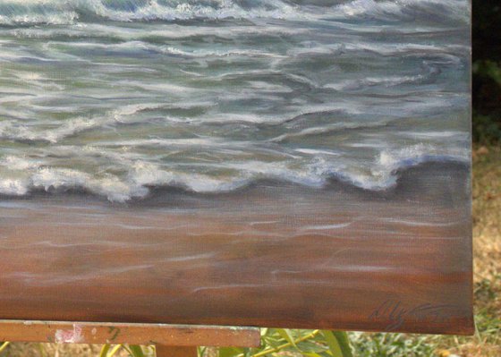 Light over the ocean