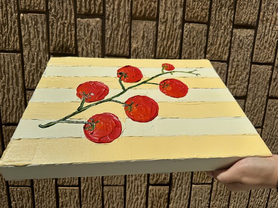Sunlit tomatoes