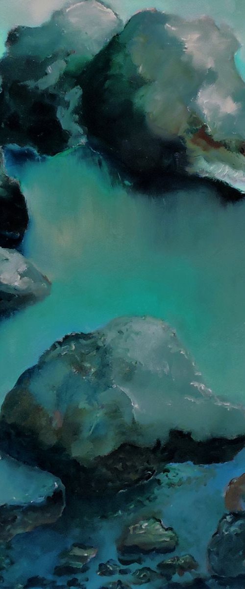 Rocks on the Beach by Veta  Barker