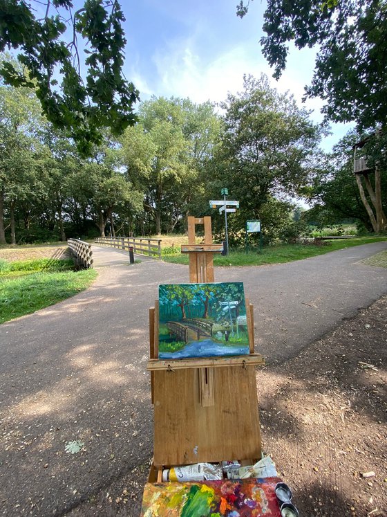 Small wooden bridge 2 Pleinair