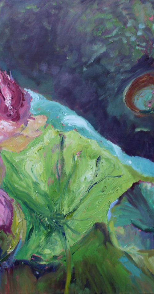 VERY BIG WATER LILIES by Maureen Finck