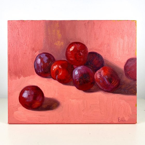 Still Life with plums