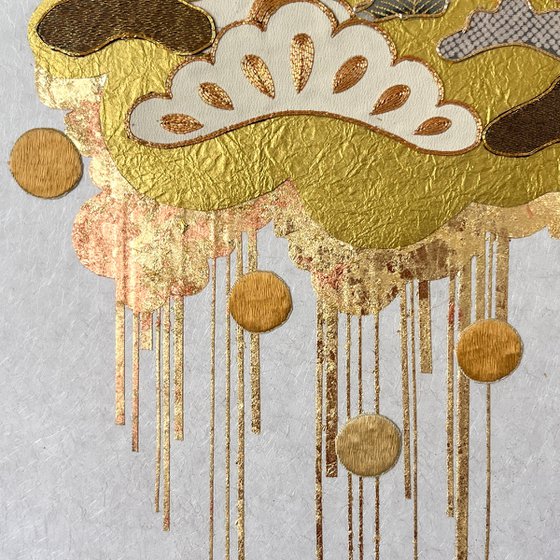 Cloud of Pines ~Timeless~ (Kimono Upcycled )