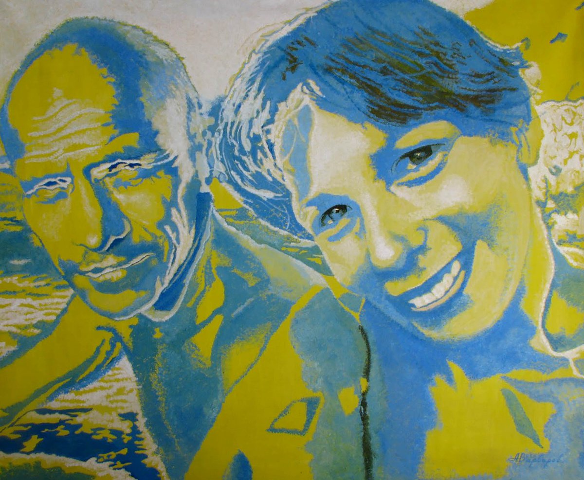 Impressionistic Portrait Oil Painting By Anatolii Varvarov, 43 X 35, Between The Past And The Future, Original Artwork