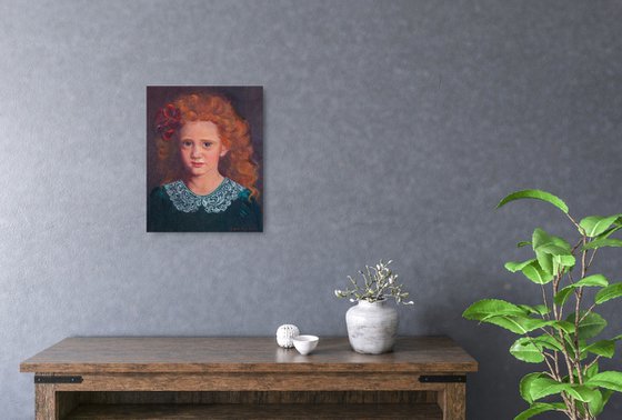 Girl with red hair portrait