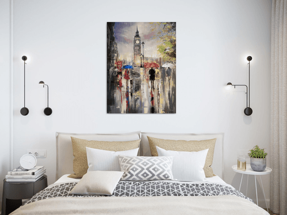 'Big Ben London Rain'