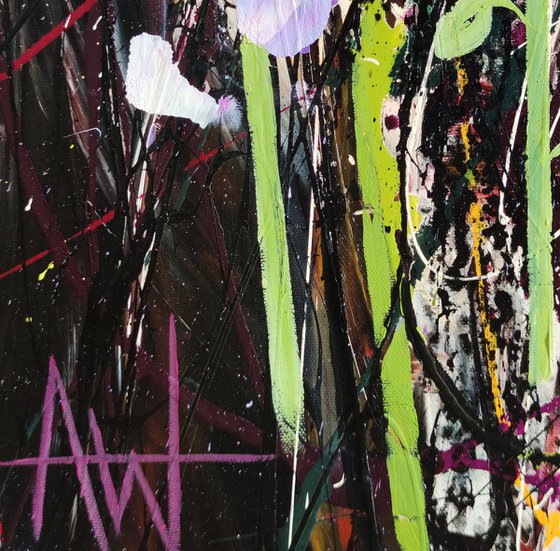 Roseberry Fields Abstract Floral Landscape