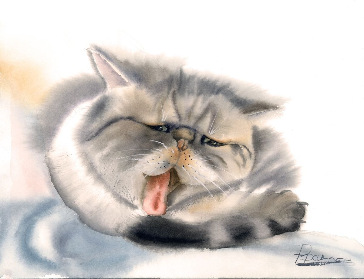 Exotic cat portrait by Olga Shefranov (Tchefranova)