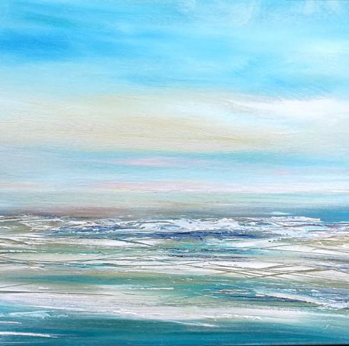 Freedom of the Surf - Large, Wave Art, Seascape, by Mel Graham