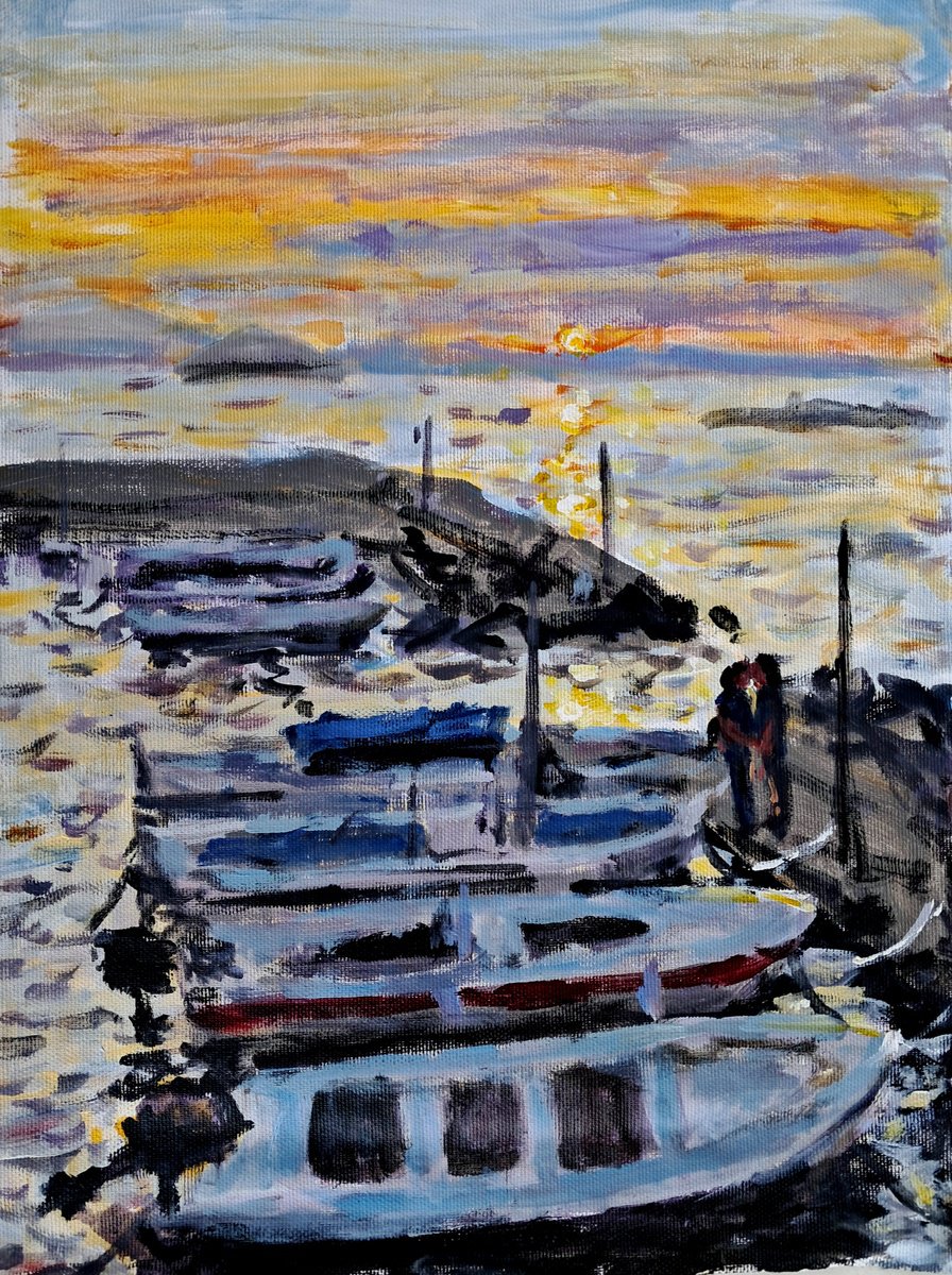  Boat Love By Dimitris Voyiazoglou, 17 X 20, Artwork For Sale On Artfinder