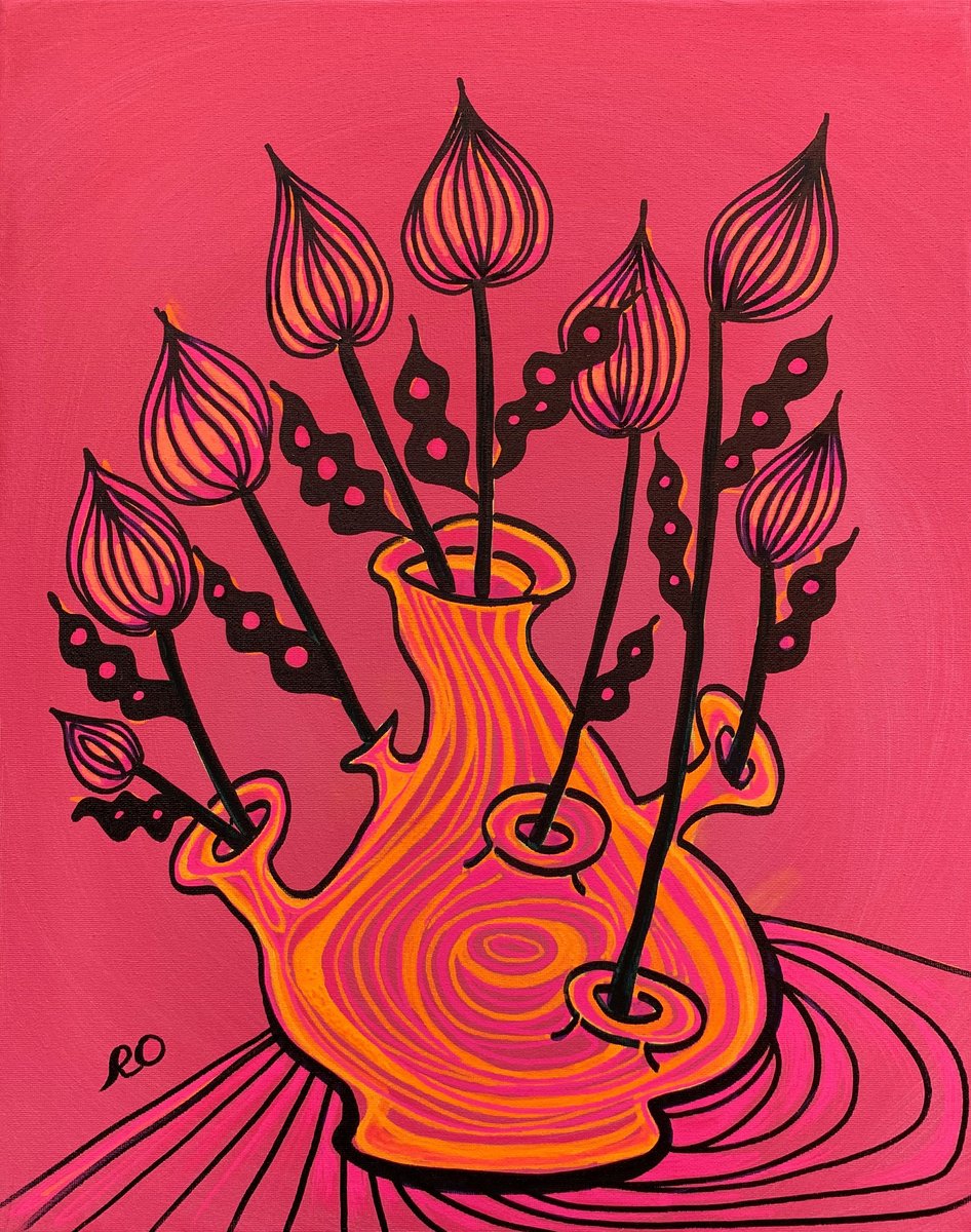  Futuristic Vase By Olga Rokhmanyuk | Roartus, 16 X 20, Artwork For Sale On Artfinder