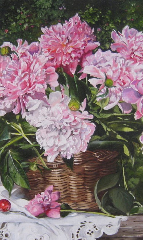 Peonies in the Sun by Natalia Shaykina