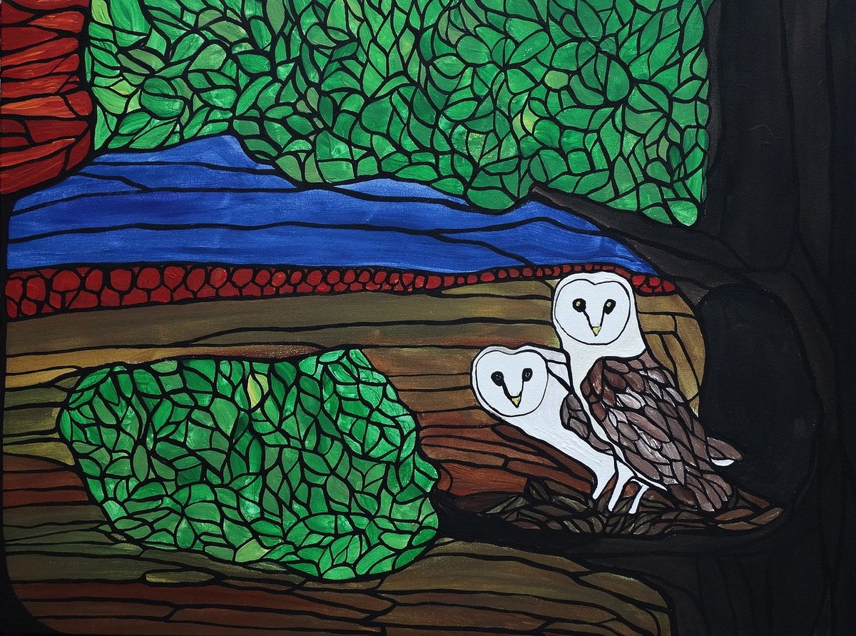 Late summer owls by Rachel Olynuk
