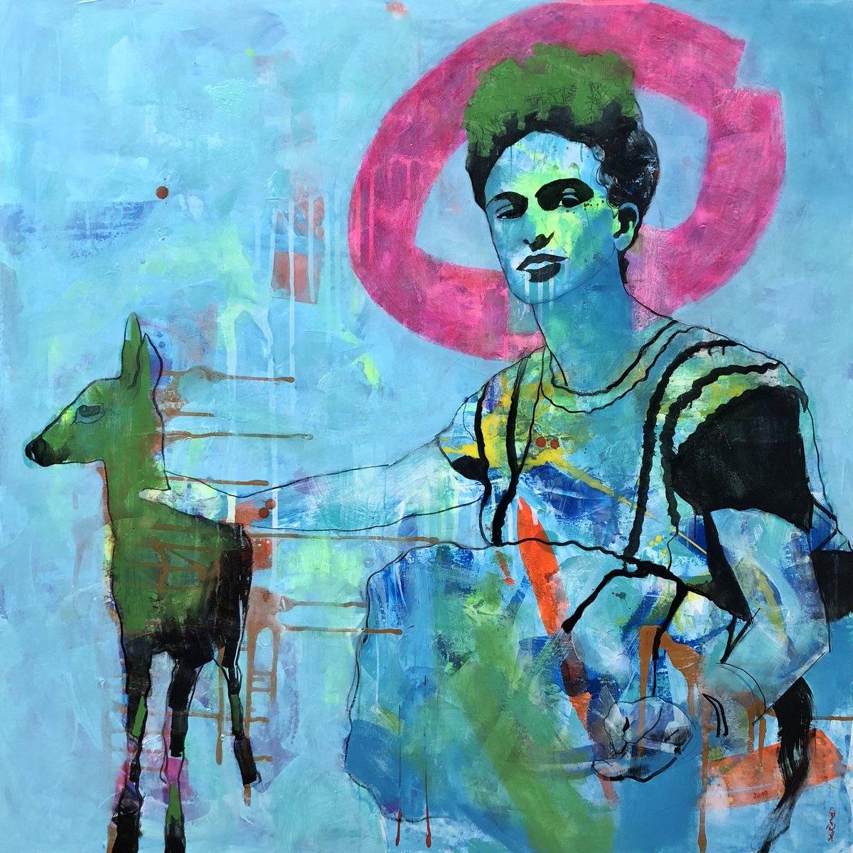 Frida with broken glory by Peter Jakab Szoke