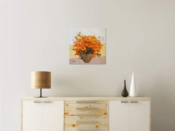 Orange Flowers, Calendulas