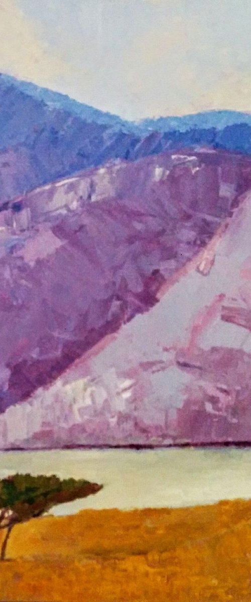 Being Alone landscape  oil painting by Padmaja Madhu