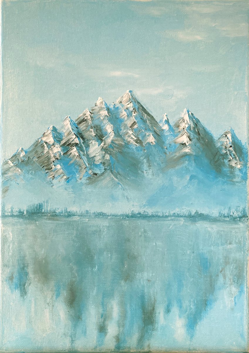 Mountain freshness, 25 ? 35 cm, oil on canvas by Marina Zotova