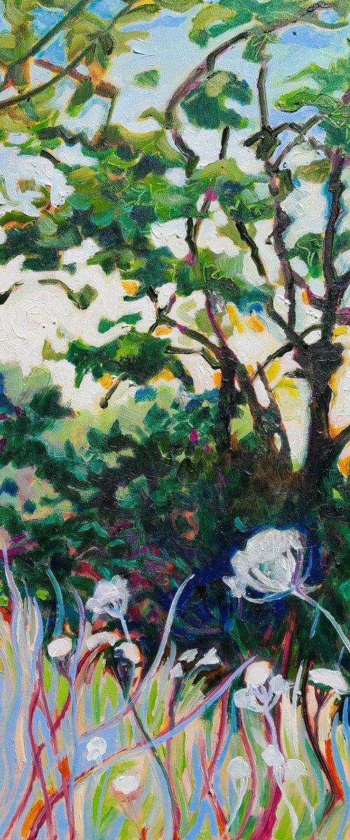 Meadow's Edge, Rural Landscape by Mary Kemp