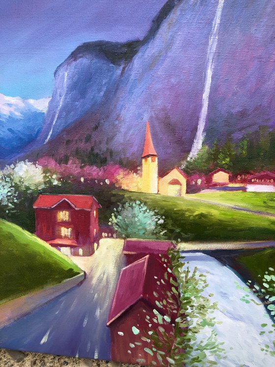 Lauterbrunnen, evening