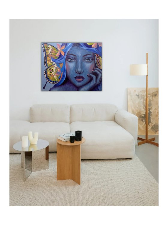 Butterfly woman