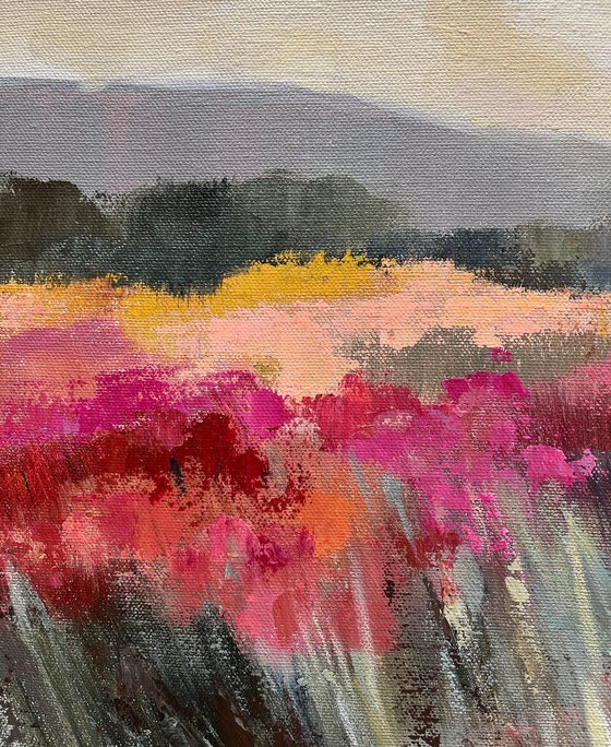 Coral and Magenta Meadow
