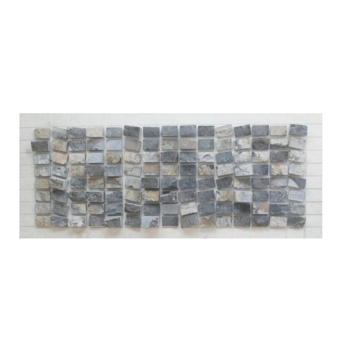 Geometric Abstract Relief By Ognyan Chitakov, 63 X 28", "Synonymous Of Relief Iv", Original Artwork