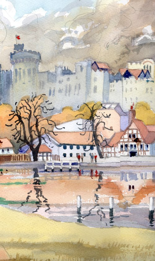 Windsor Castle, Across the Thames. by Peter Day