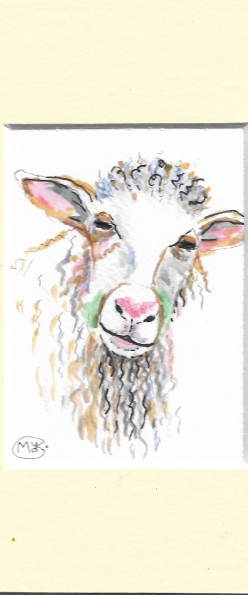Sheep Portrait by MARJANSART