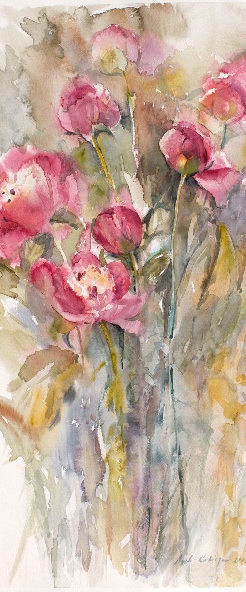 peonies by Aneta Kamraj - Rabiega