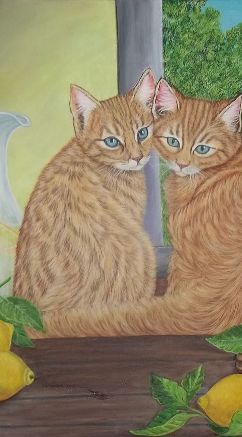 Cats and Lemons by Sofya Mikeworth