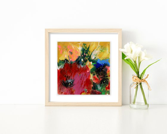 Flowering Euphoria 19 - Floral Abstract Painting by Kathy Morton Stanion
