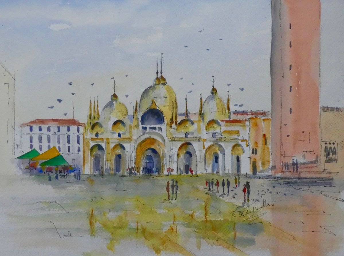 Piazza San Marco in Venice by Brian Tucker