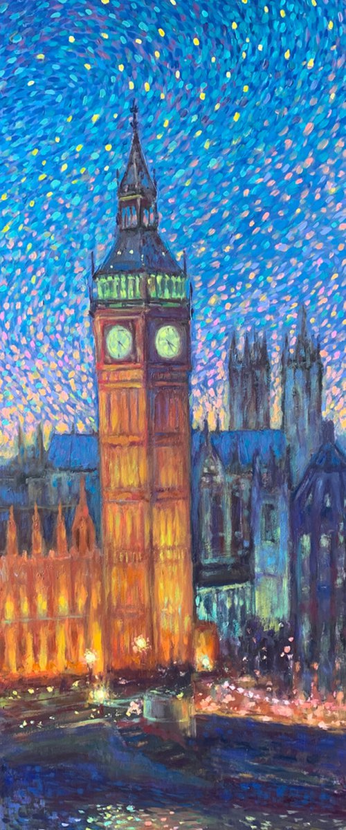 Starry London Night by Nataliia Zaharuk