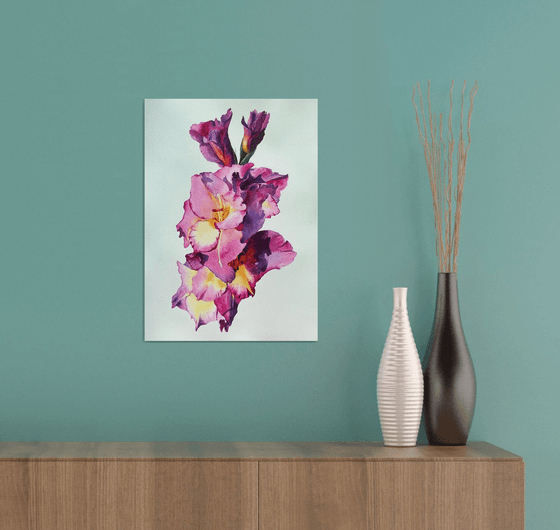 Watercolor floral tender soul