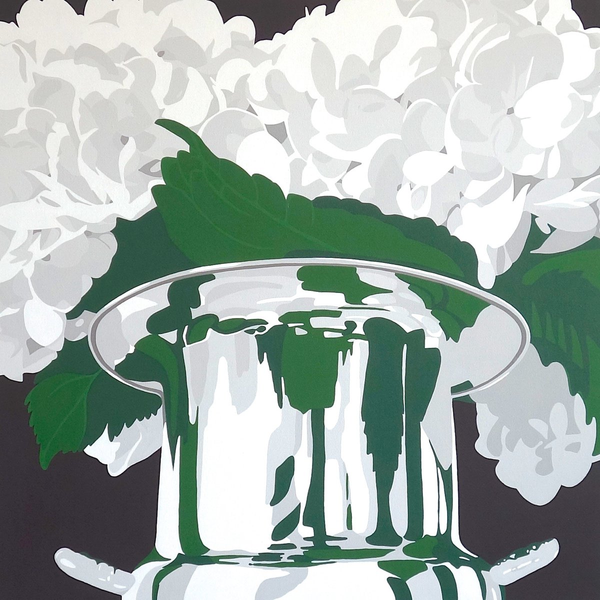 Still Life Acrylic Painting By Susan Porter, 36 X 36", Celebration, Original Artwork