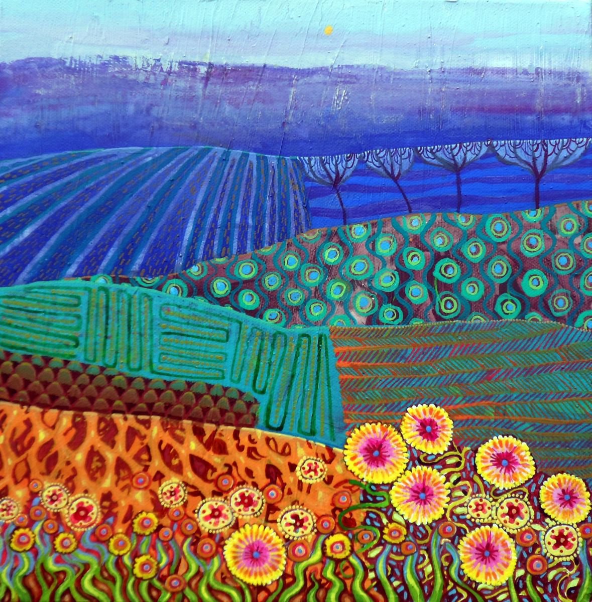 Over the Hills and Far Away Acrylic painting by Imogen Skelley | Artfinder