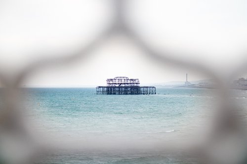 Brighton West Pier framing : June 2021 (Limited edition  1/20) 18X12 by Laura Fitzpatrick