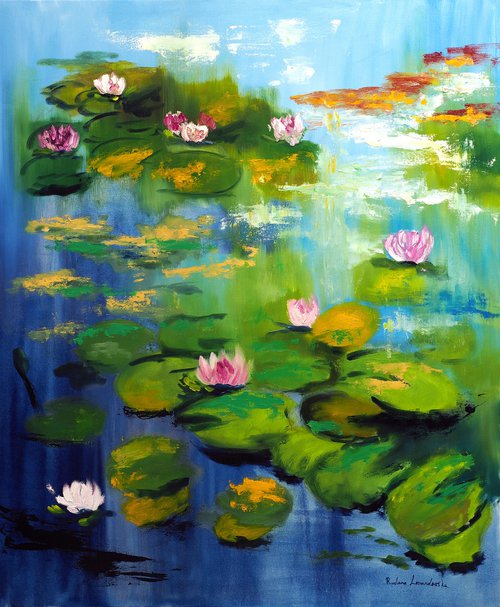 Water Lilies of Monet's Garden by Ruslana Levandovska