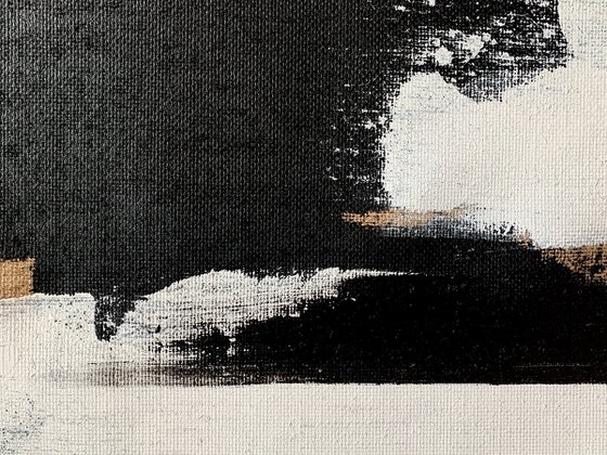 Abstraction No. 5522 black & white XXL