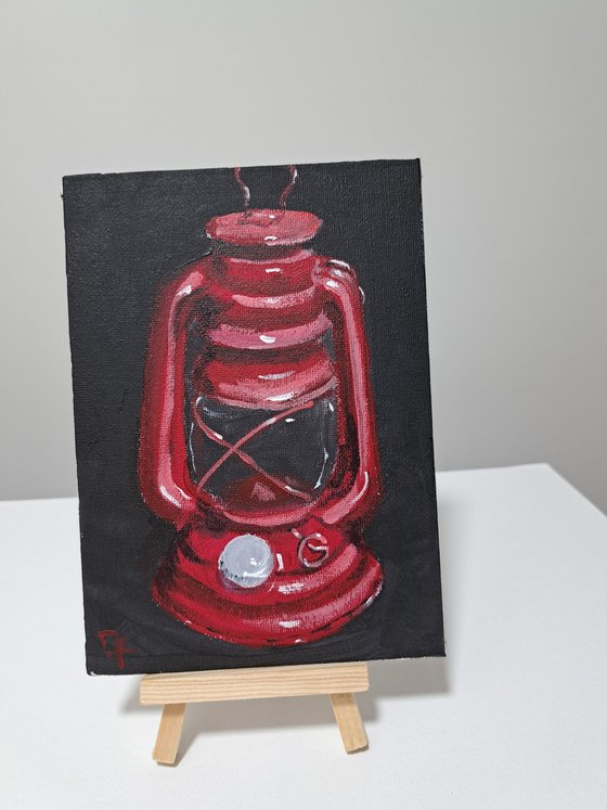 Old red lamp mini