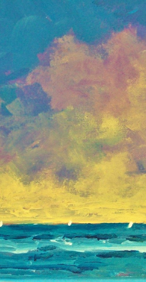 VIOLET SKY SAIL by David J Edwards