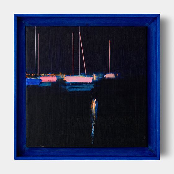 Port at night. Etude