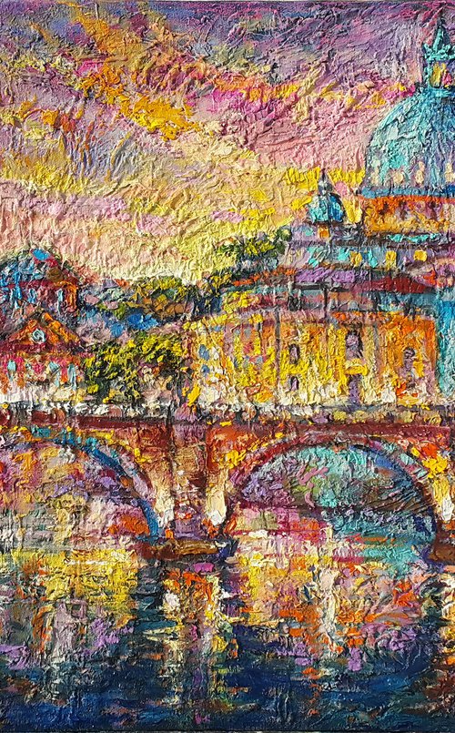 Rome in the evening by Viktoria Lapteva