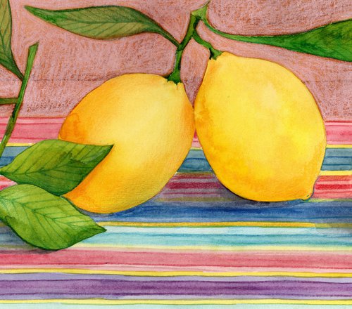 Fresh lemons by Mia