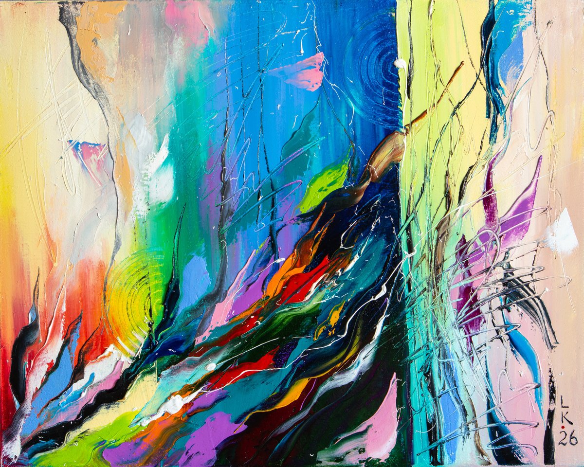 Chromatic Flow By Liubov Kuptsova, 20 X 16, Artwork For Sale On Artfinder