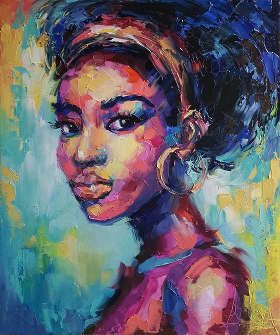 Young african girl
